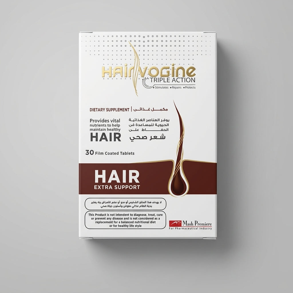 Hairvogine Triple Action Hair Extra Support • 30 tablets