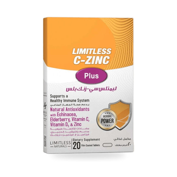 Limitless C-Zinc Plus • 20 tablets
