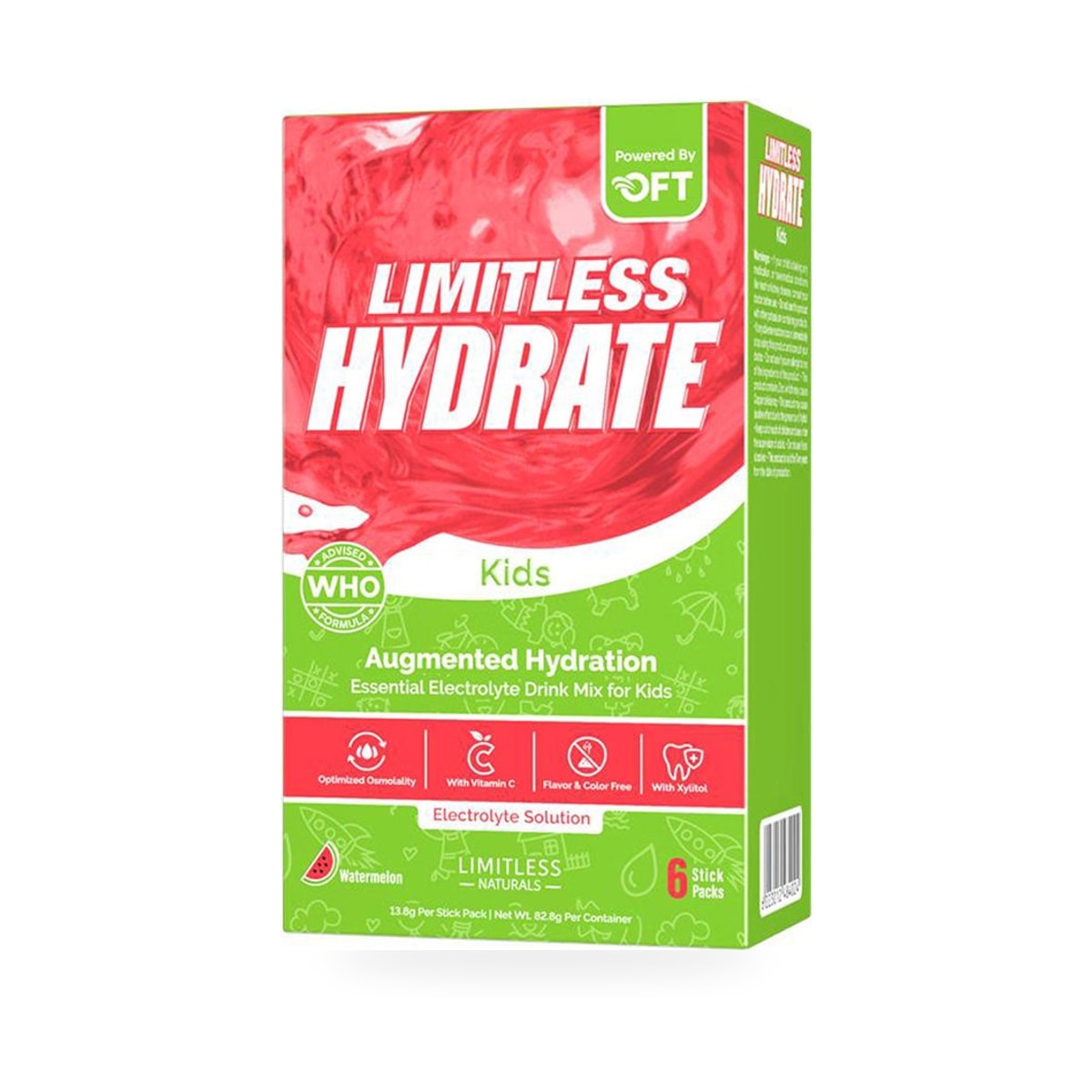 Limitless Hydrate Kids Watermelon • 6 stick packs