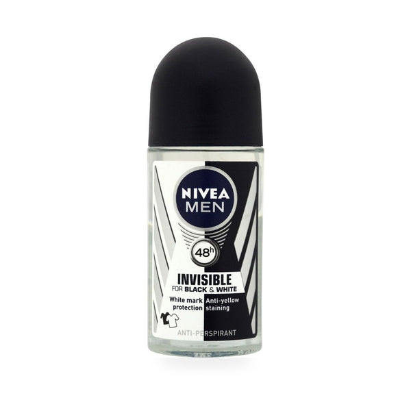 Nivea Black & White Invisible Clear Roll-On • 50 ml