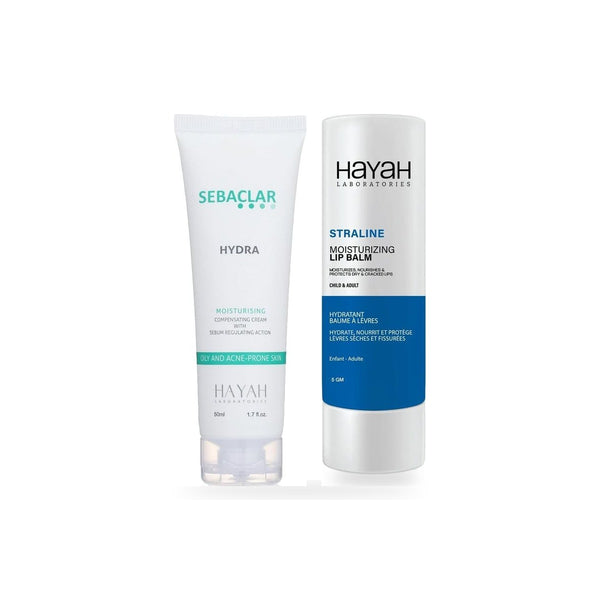 Sebaclar Hydra Cream + Straline Lip Balm Set