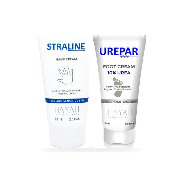 Straline Hand Cream + Urepar Foot Cream Set